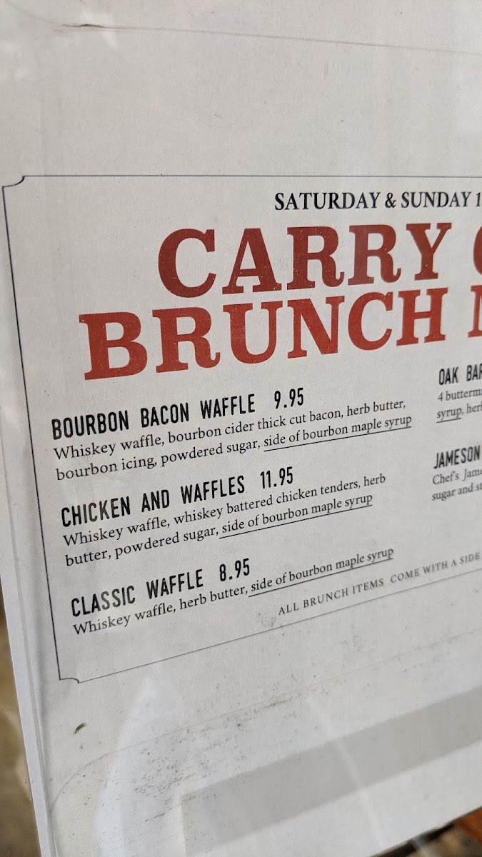 Menu Oak Barrel Public House-9